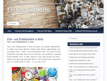 Tablet Screenshot of flohmarkt-koeln.com